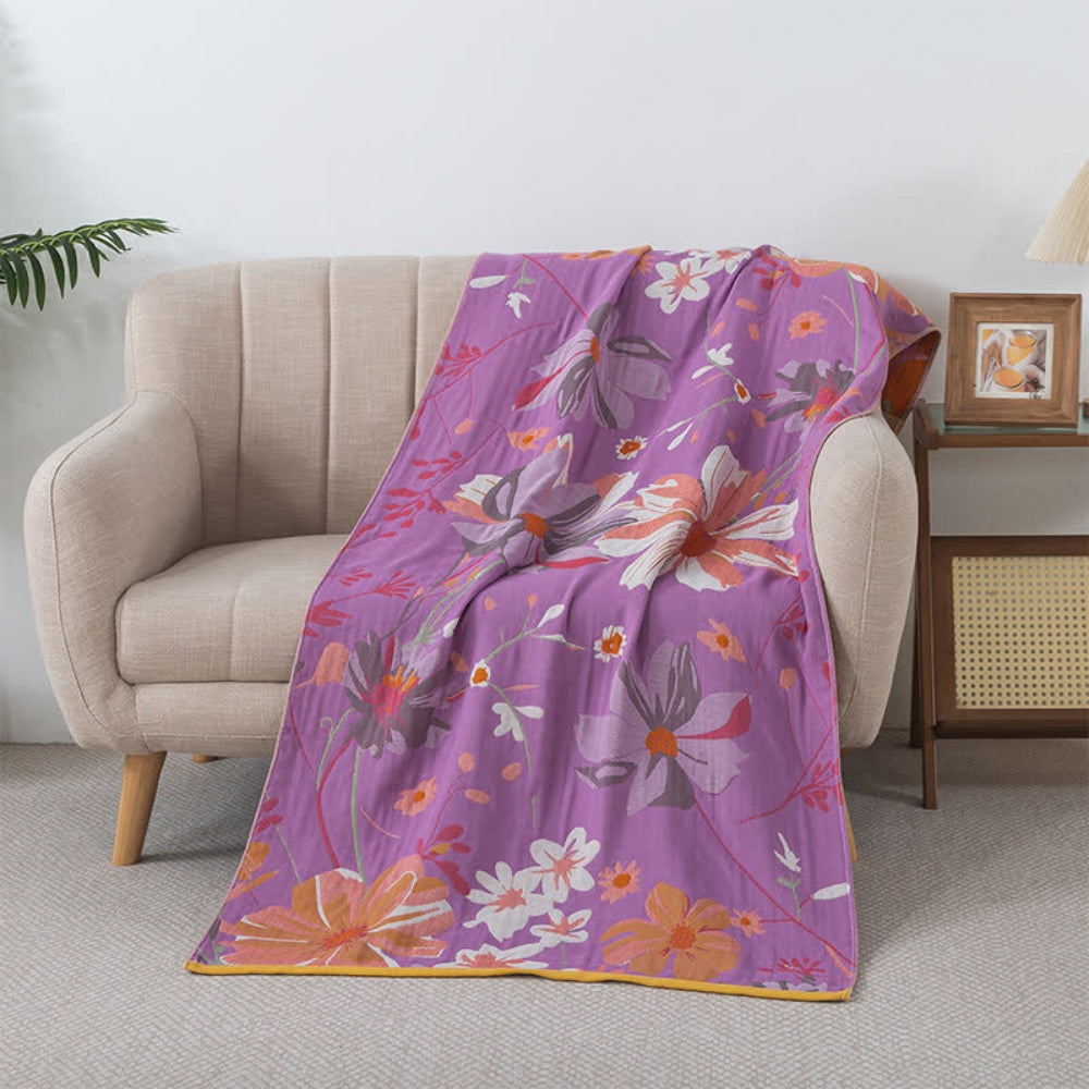 Serviette en gaze de coton Lavender Dreams – 35"x63"