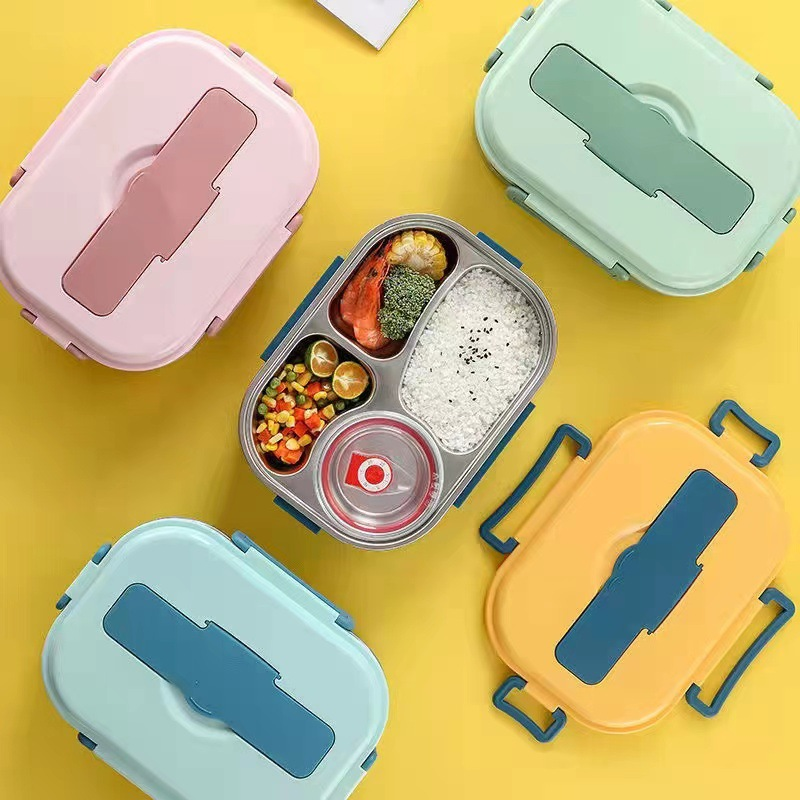 Boîte Bento en Acier Inoxydable – Lunch Box Étanche