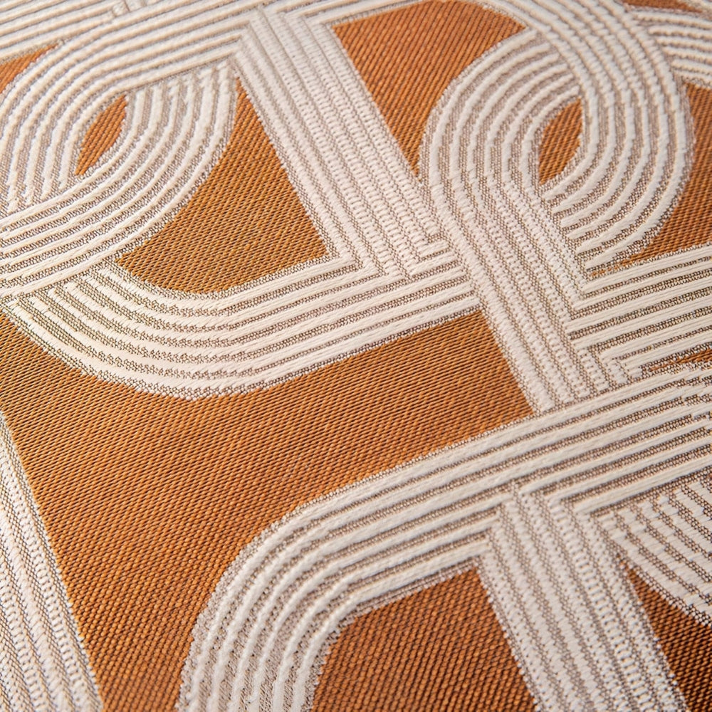 Housse de coussin motif entrelacs moderne