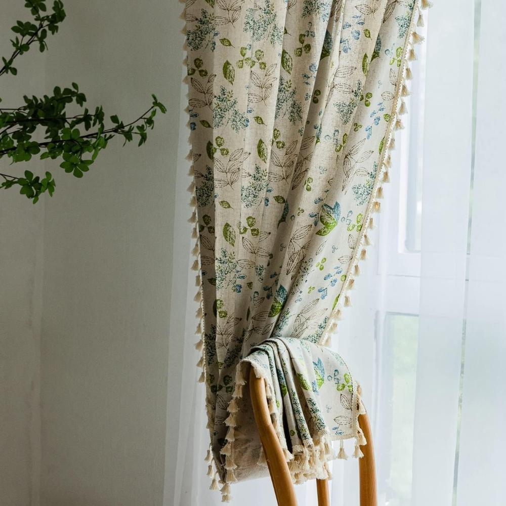 Rideaux voile fleurs des champs – Rod Pocket