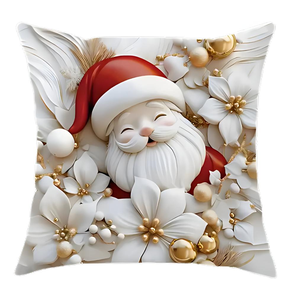 Housses de coussin de Noël en velours | Lot de 4