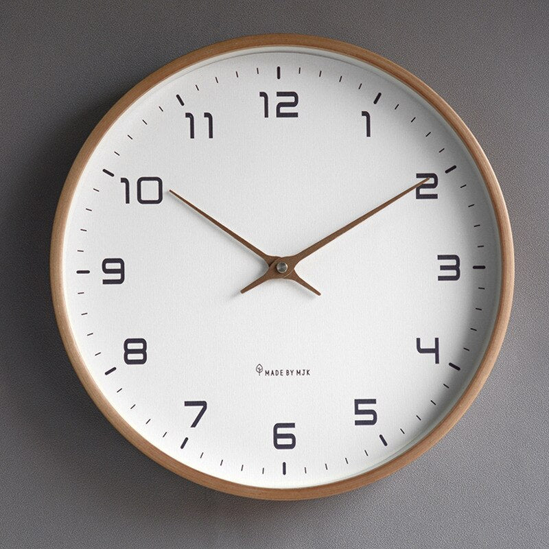 Horloge murale en bois
