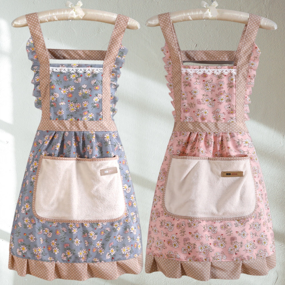 Tablier de cuisine Sweet Flora – Bleu