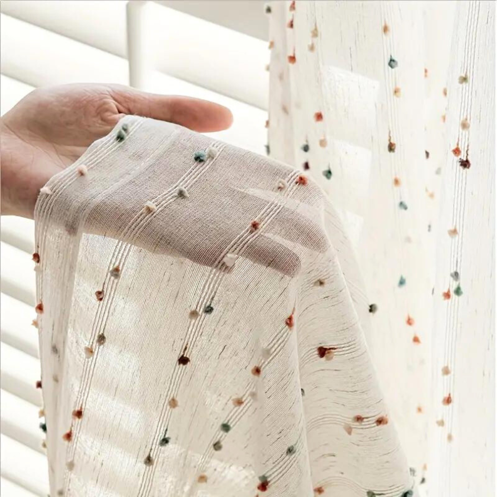 Rideau en tulle arc-en-ciel Sugar Bean
