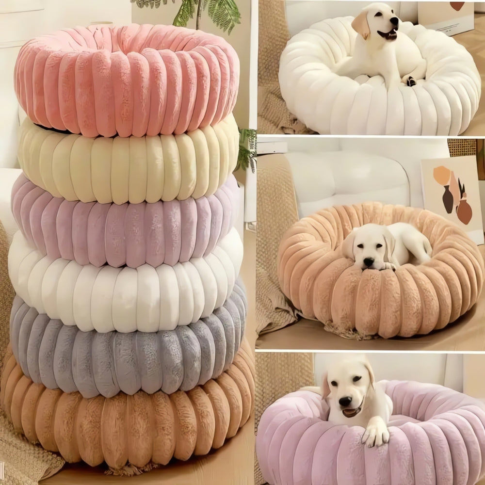 Panier rond moelleux Purrfectly Plush pour animaux