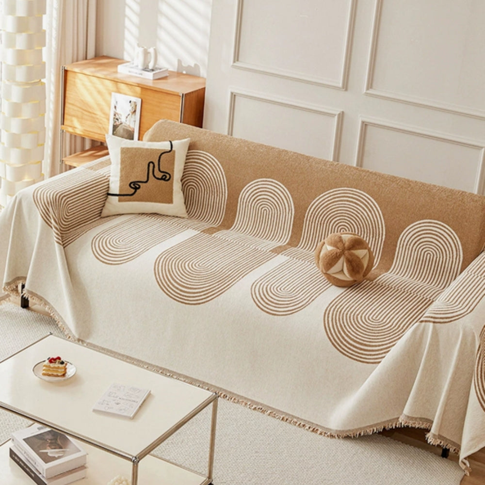 Housse de canapé en chenille Lyra
