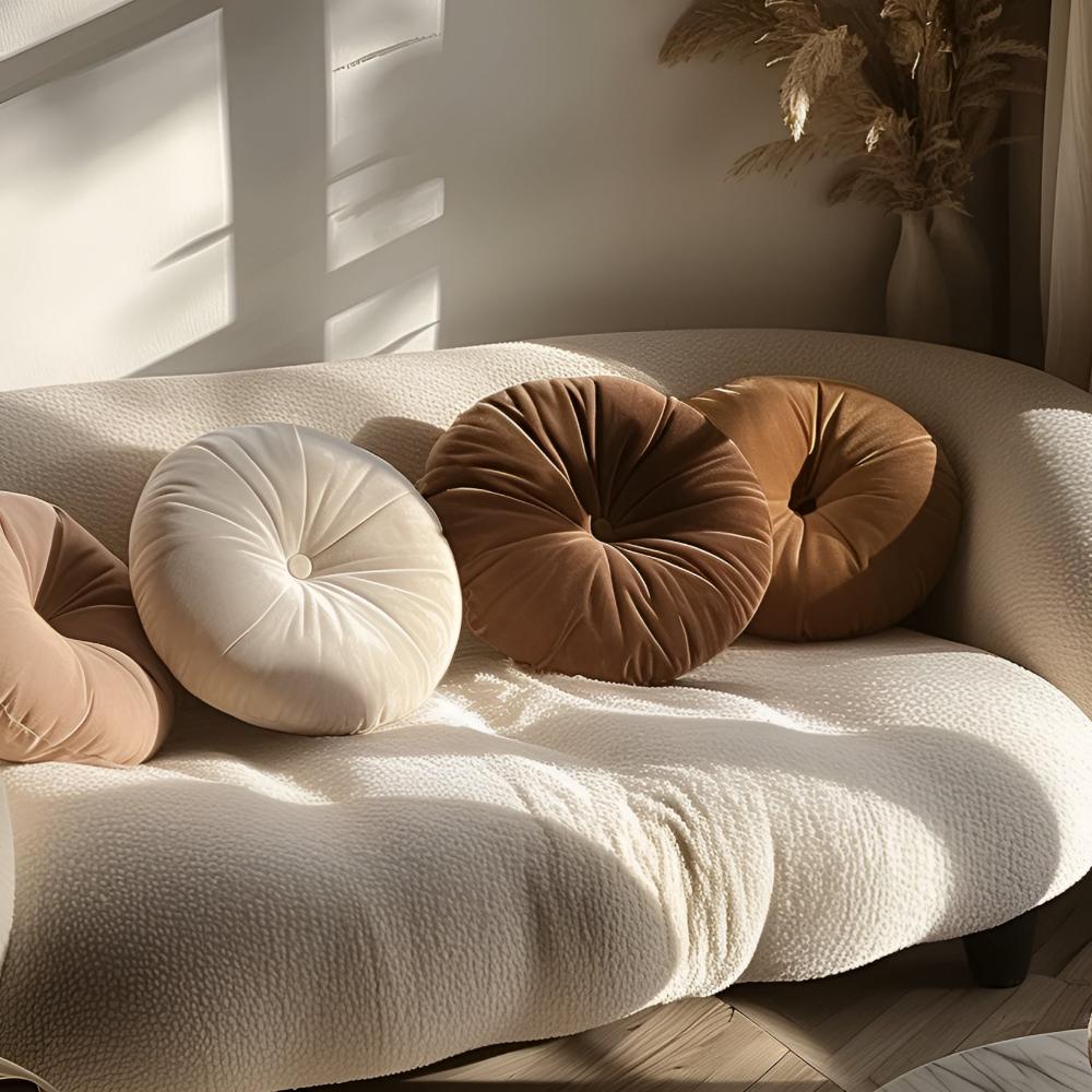 Coussin citrouille moelleux
