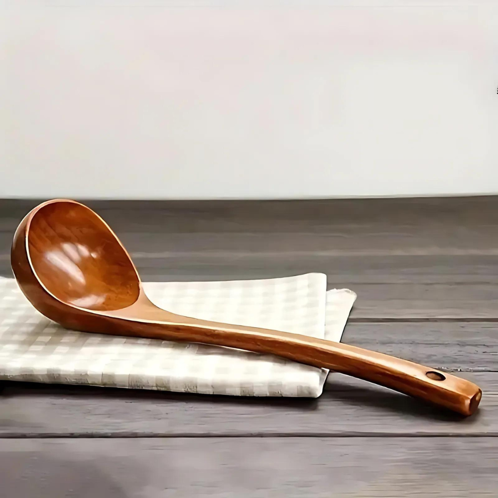 Cuillère à soupe en bois naturel – 1 pièce