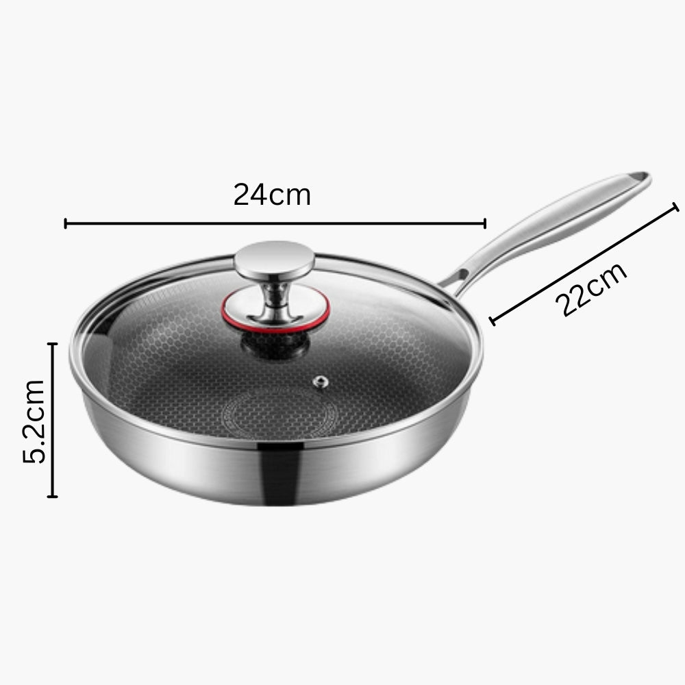 Poêle en inox Titan