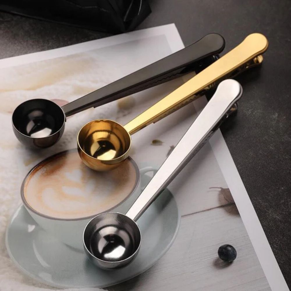 Cuillère à café Seal & Scoop avec pince