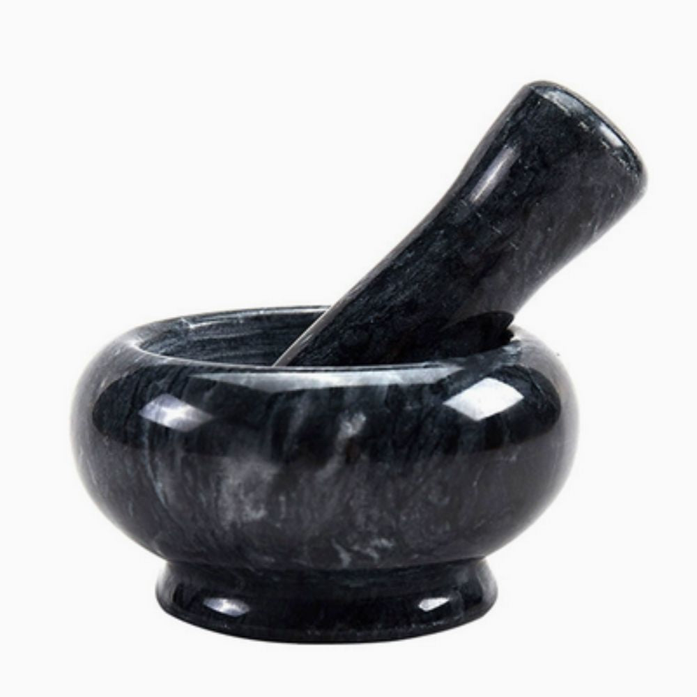 Set mortier et pilon en marbre – Noir Marbre
