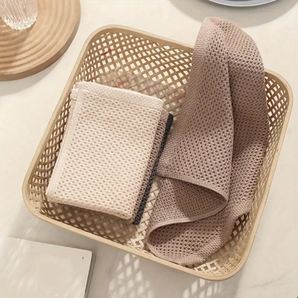 Torchons de cuisine absorbants nid d'abeille