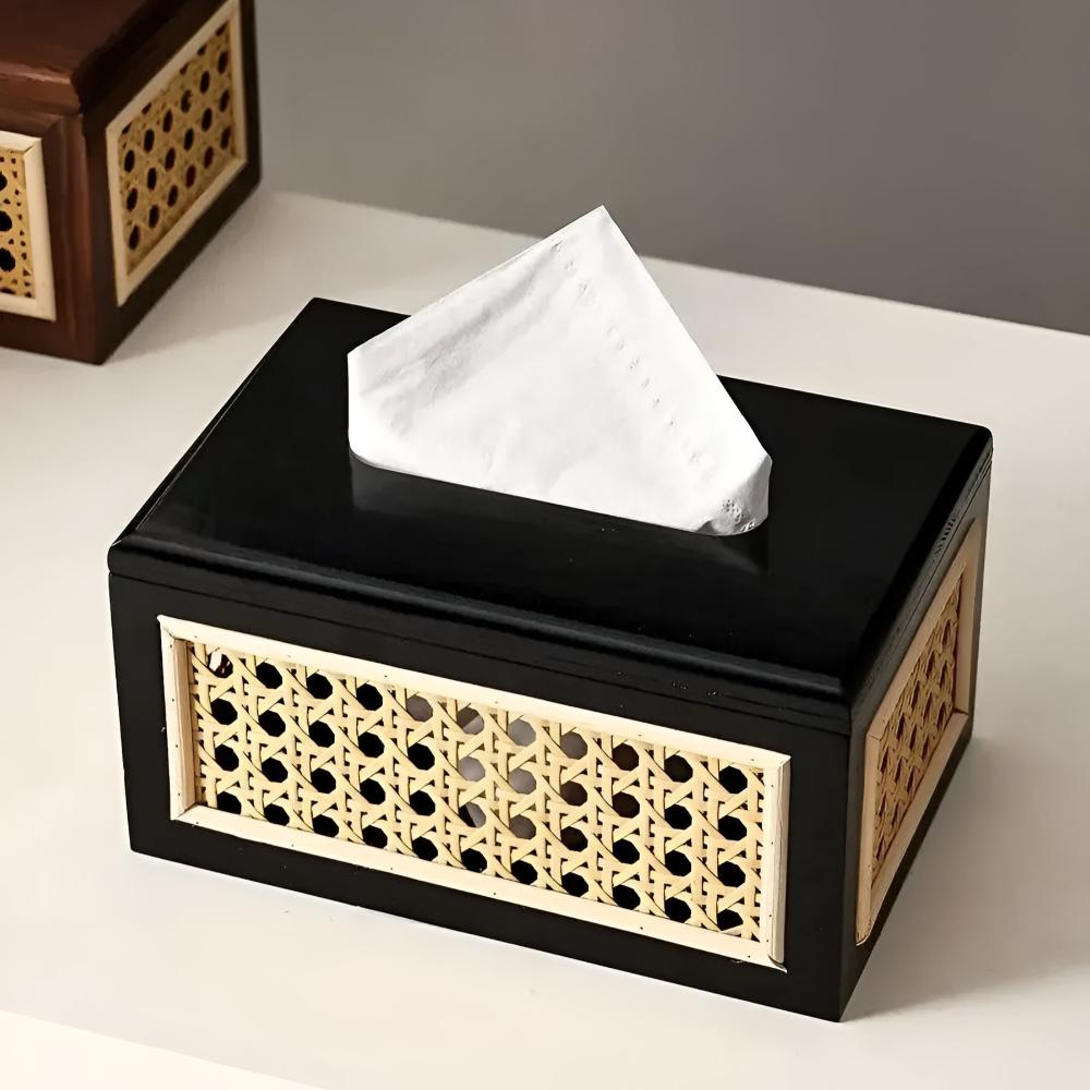 Boîte à mouchoirs japandi minimaliste