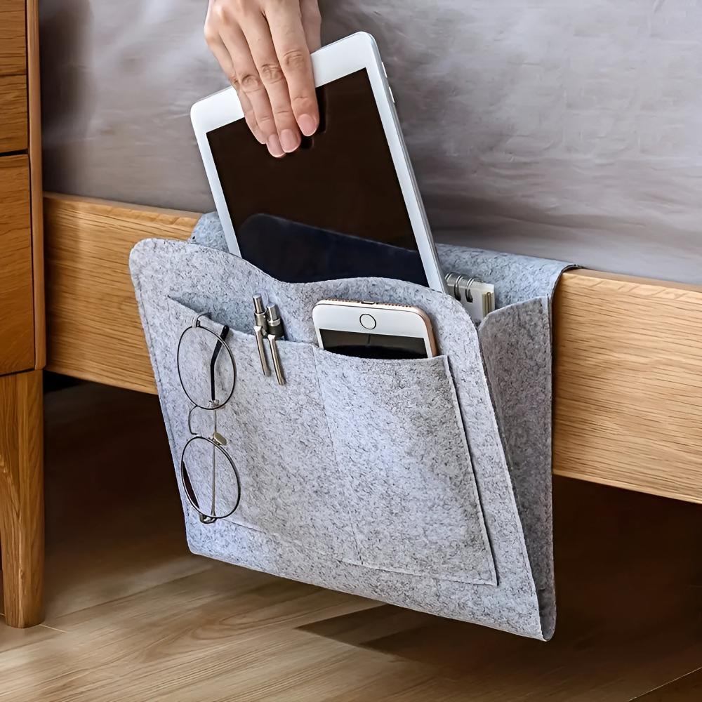Organisateur de chevet tout-en-un – Anthracite