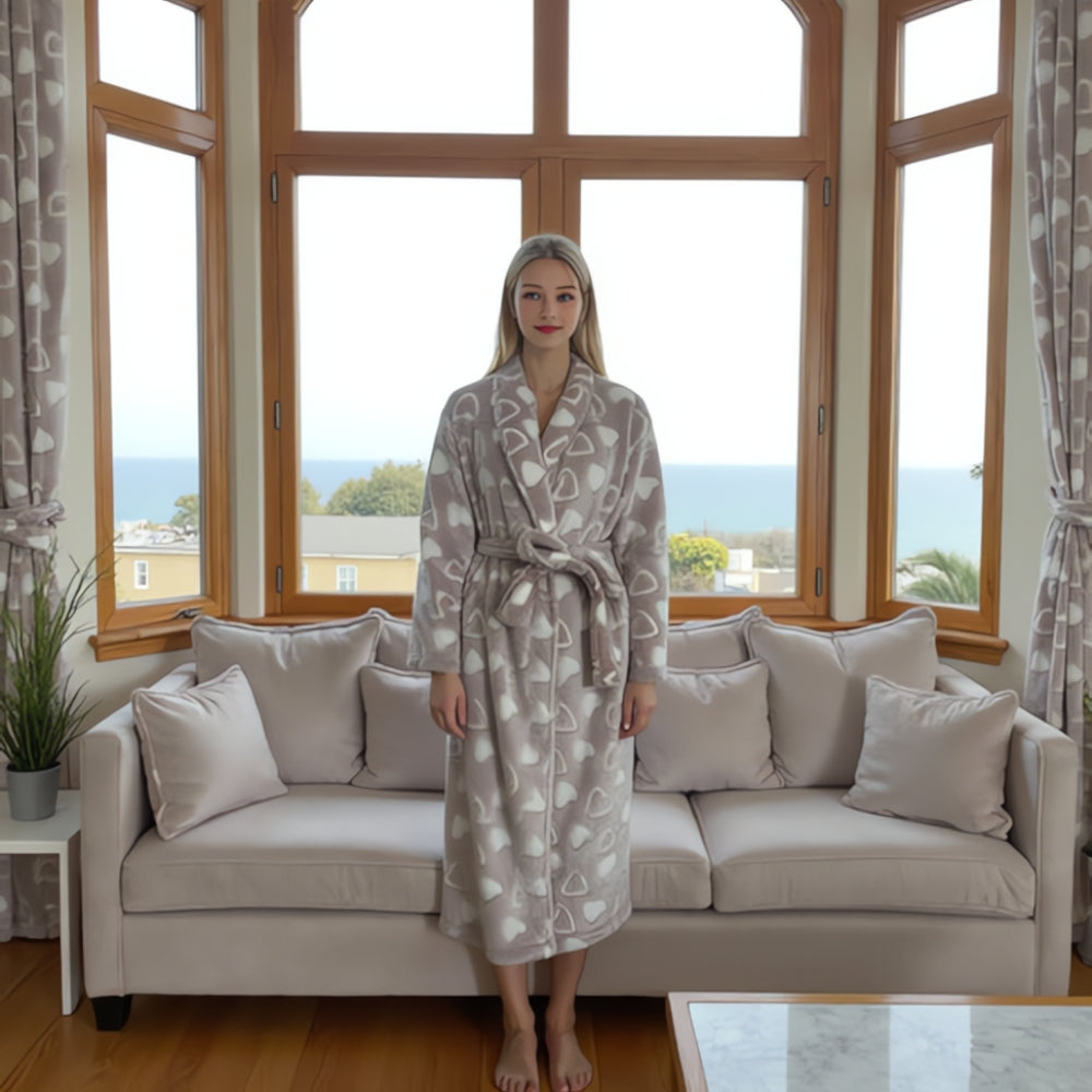 Peignoir en polaire moelleuse