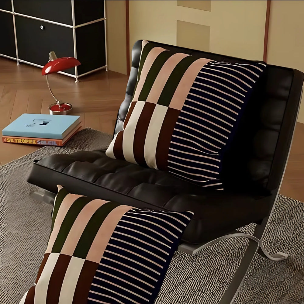 Housse de coussin rayée Mod Blocks