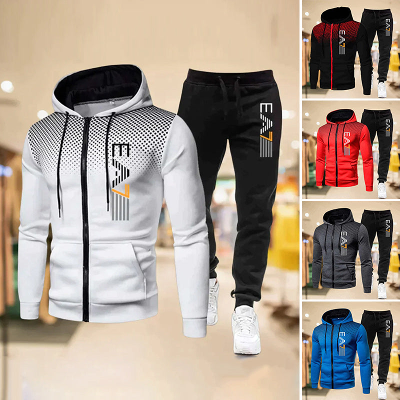 Ensemble Jogging à Fermeture Éclair pour Homme
