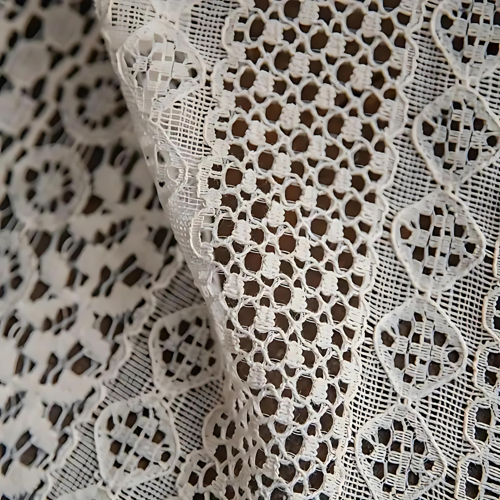 Rideau au crochet bohème chic
