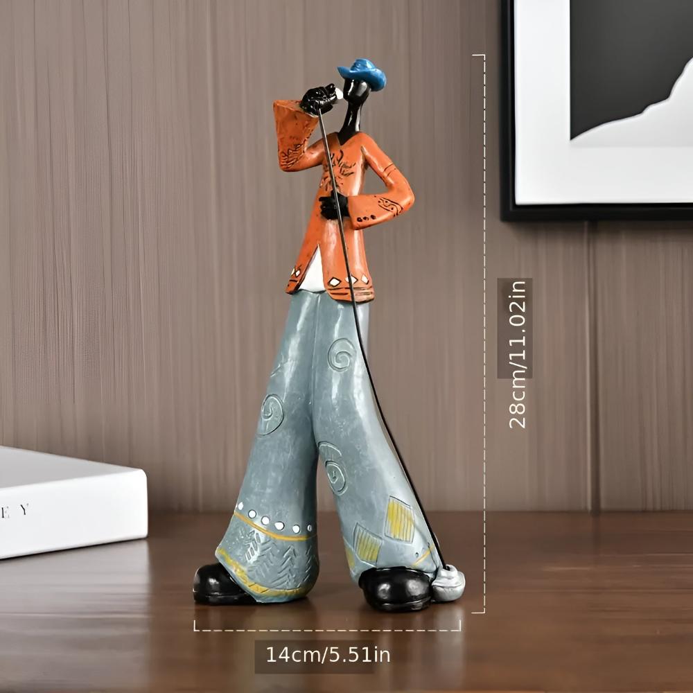 Figurine groupe de jazz en résine