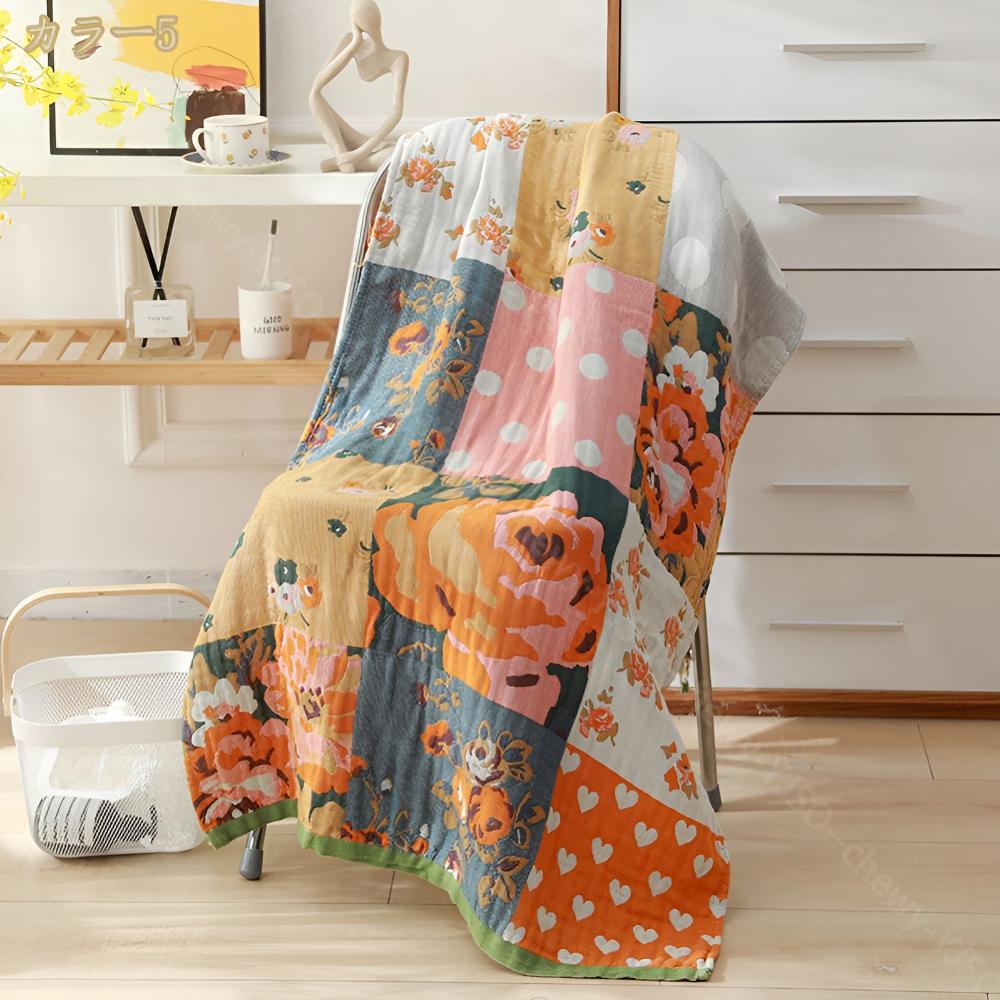 Serviette d'été imprimé roses