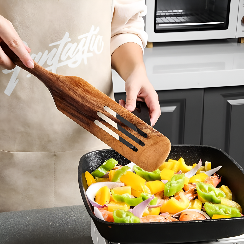 Set de spatules en bois antiadhésives