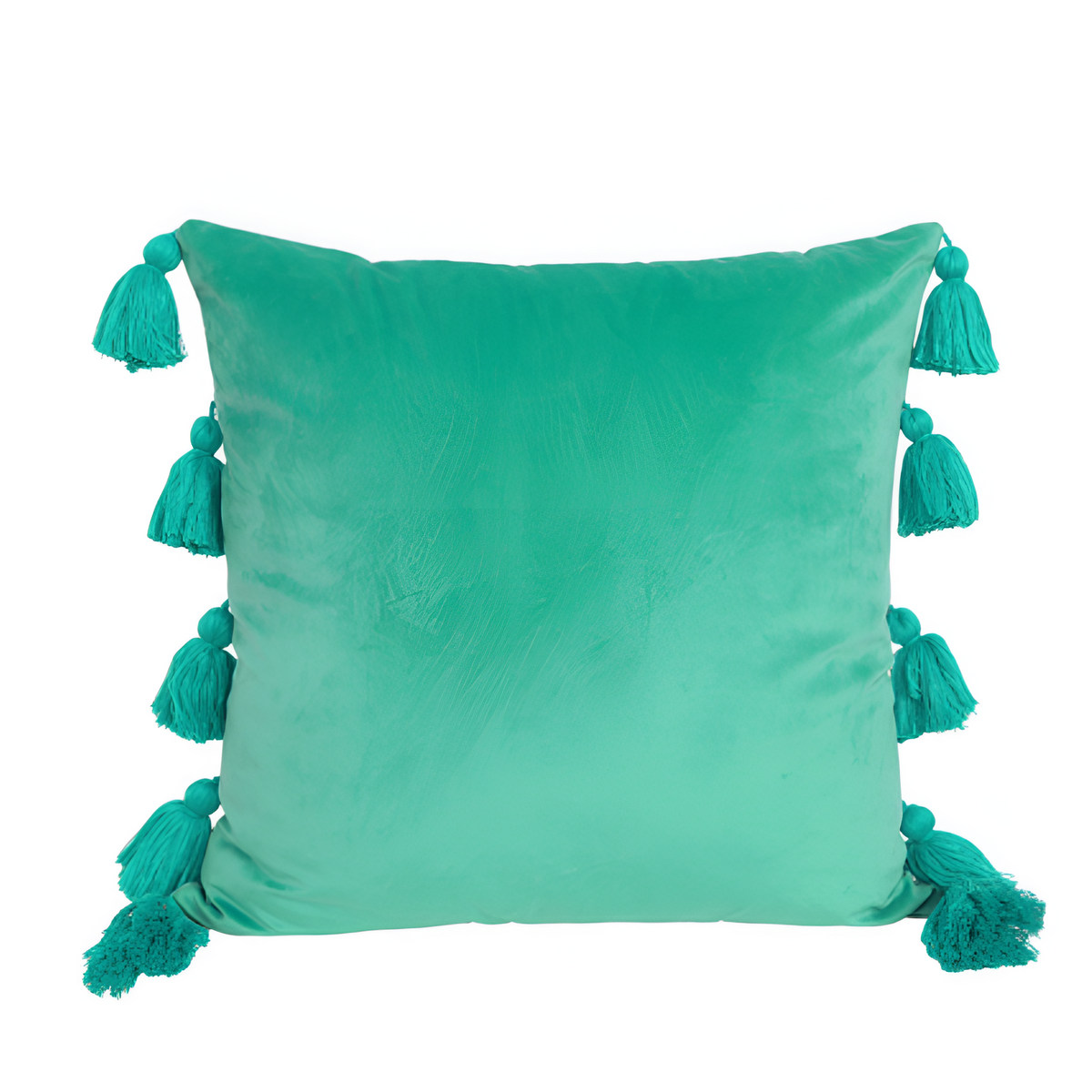 Housse de coussin bohème à pompons