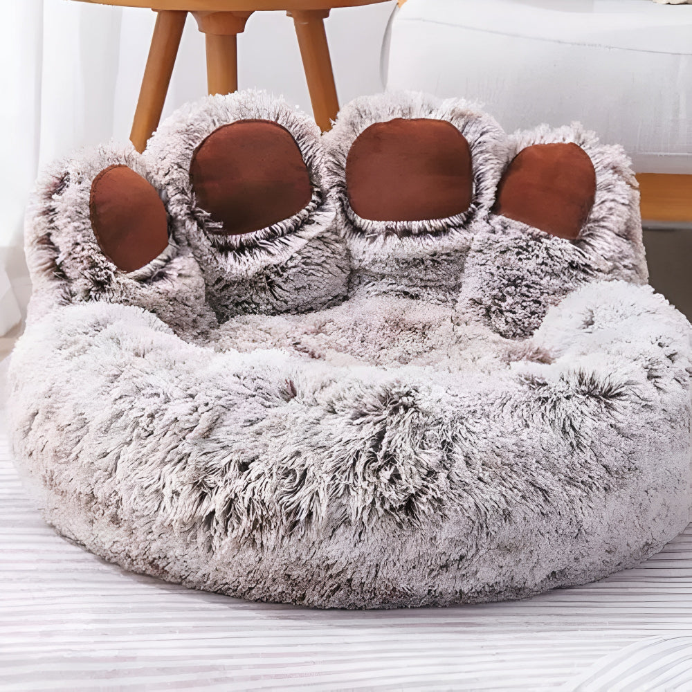 Panier pour animaux en forme de patte