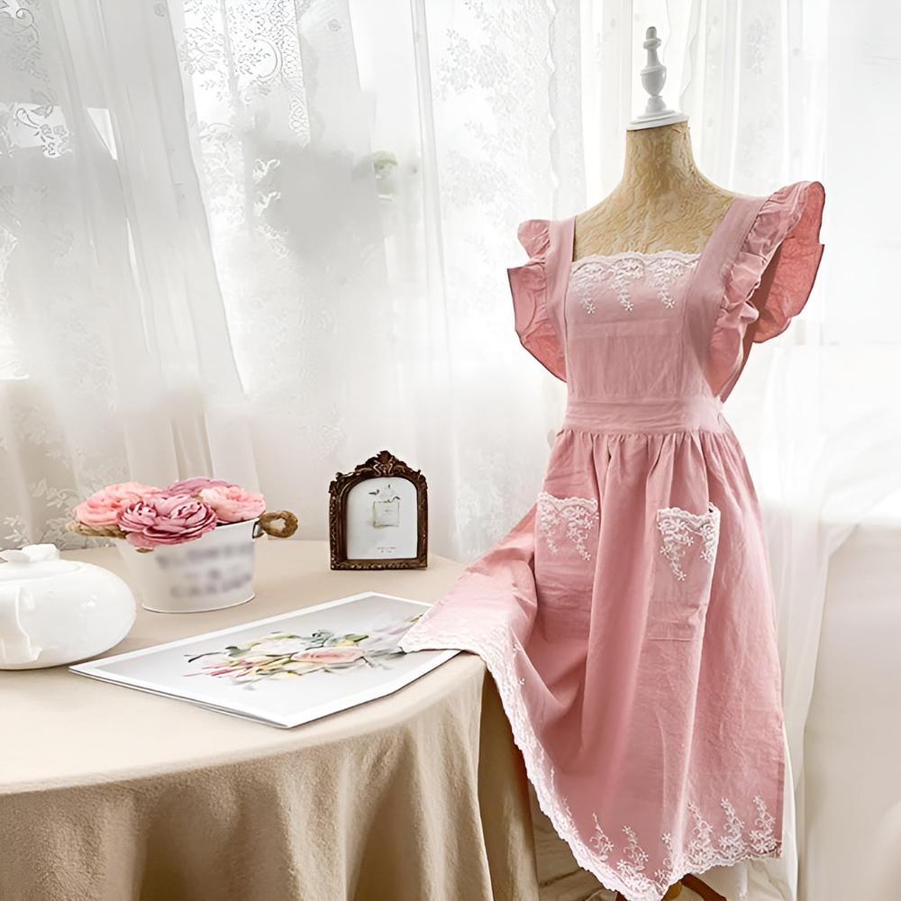 Tablier à volants Blush Belle – Rose