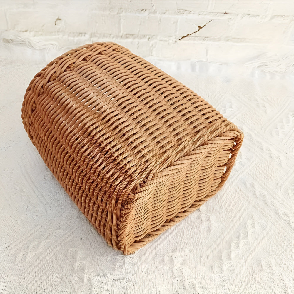 Panier de rangement en rotin tressé