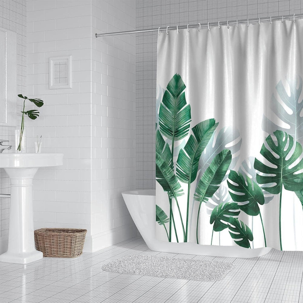 Rideau de douche feuilles de monstera