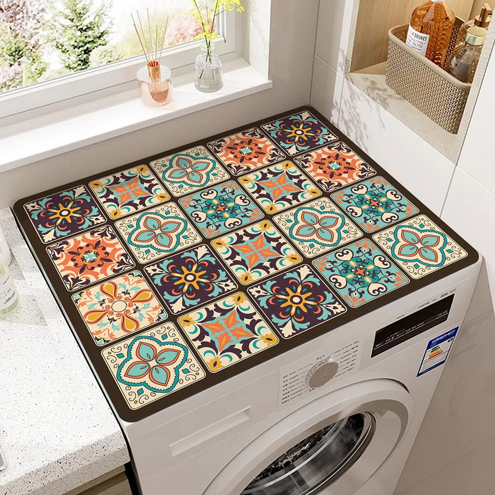 Tapis pour électroménager BohoShield – Retro Plaid