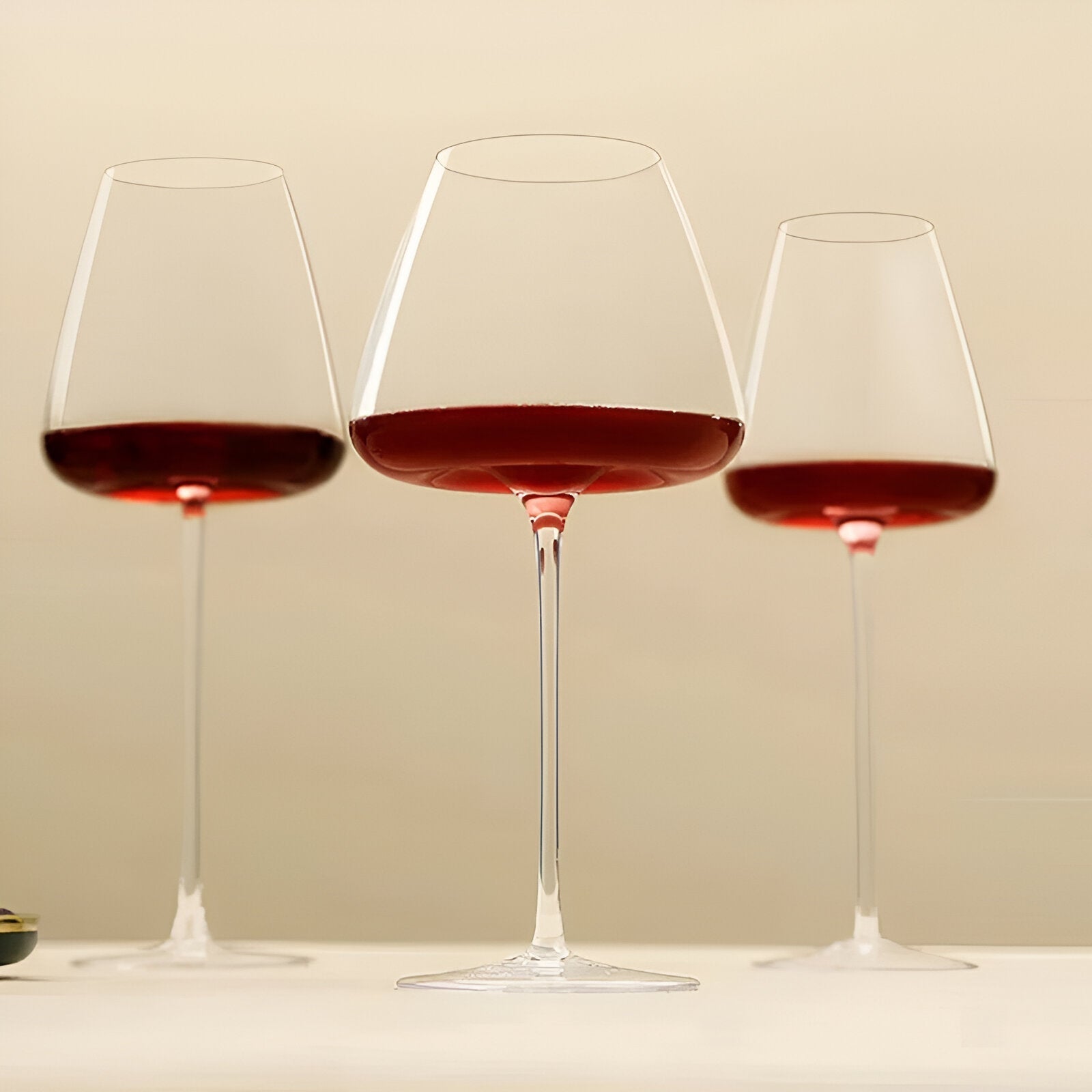 Verres a vin en cristal faits main