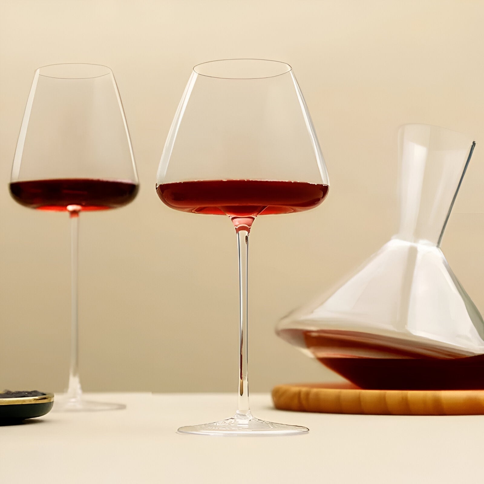 Verres a vin en cristal faits main