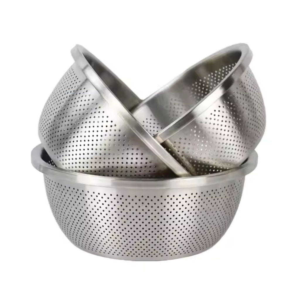 Duo de passoires en inox