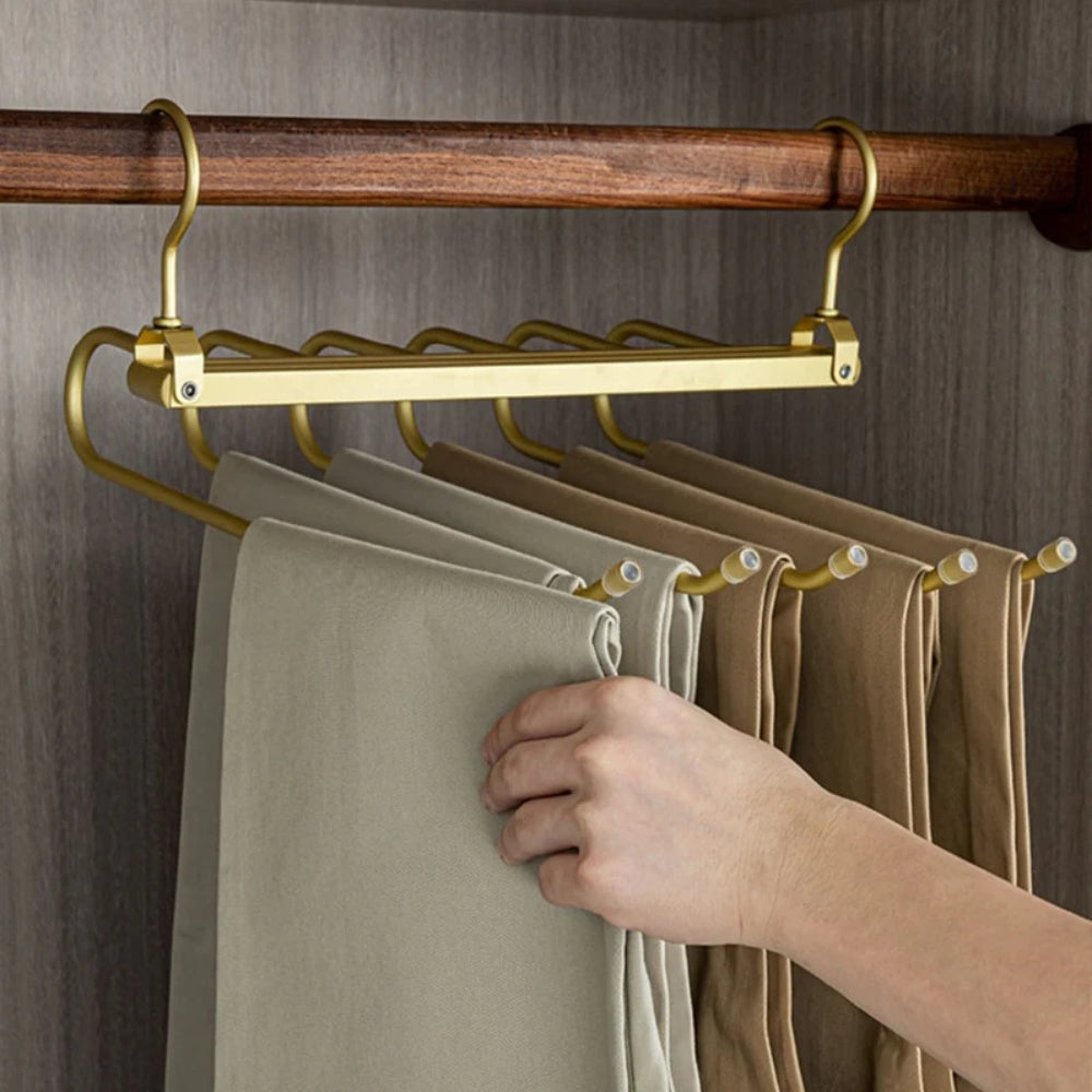 Porte-pantalons gain de place Regal Gold – Doré