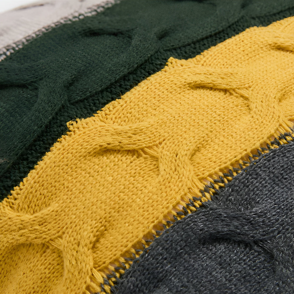 Coussin tricoté coloré Radiance