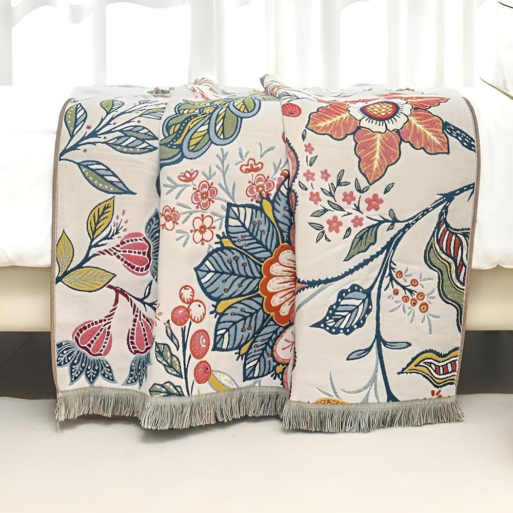 Serviette de bain réversible Garden Bloom