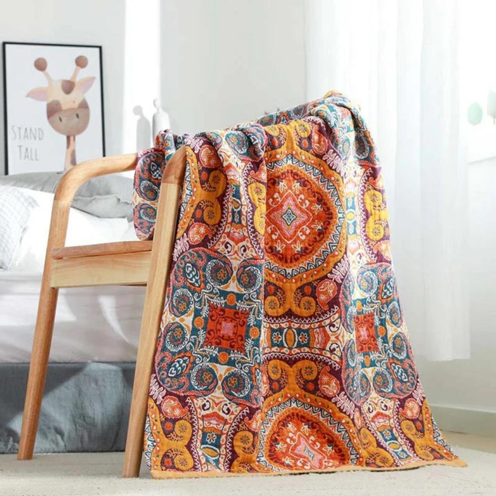 Serviette vintage éclectique