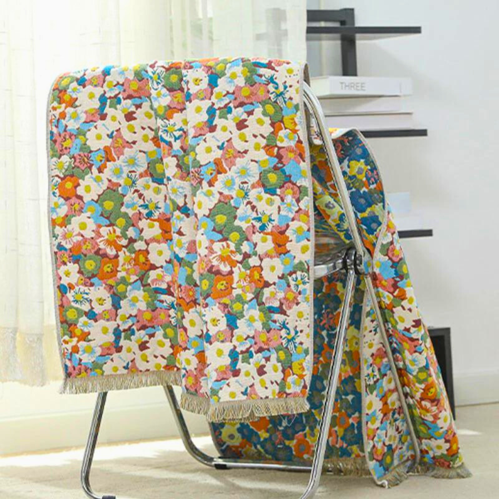 Serviette réversible Opulent Flora – 31"x63"