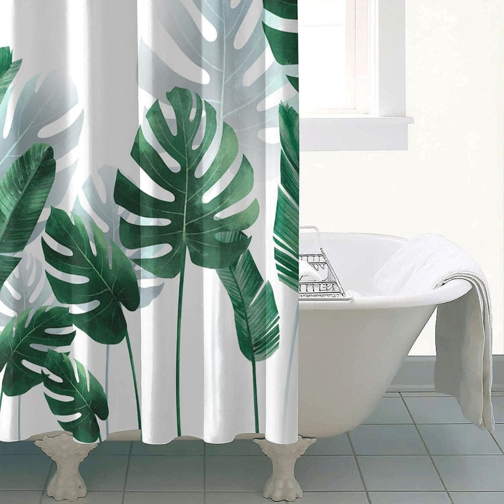 Rideau de douche feuilles de monstera