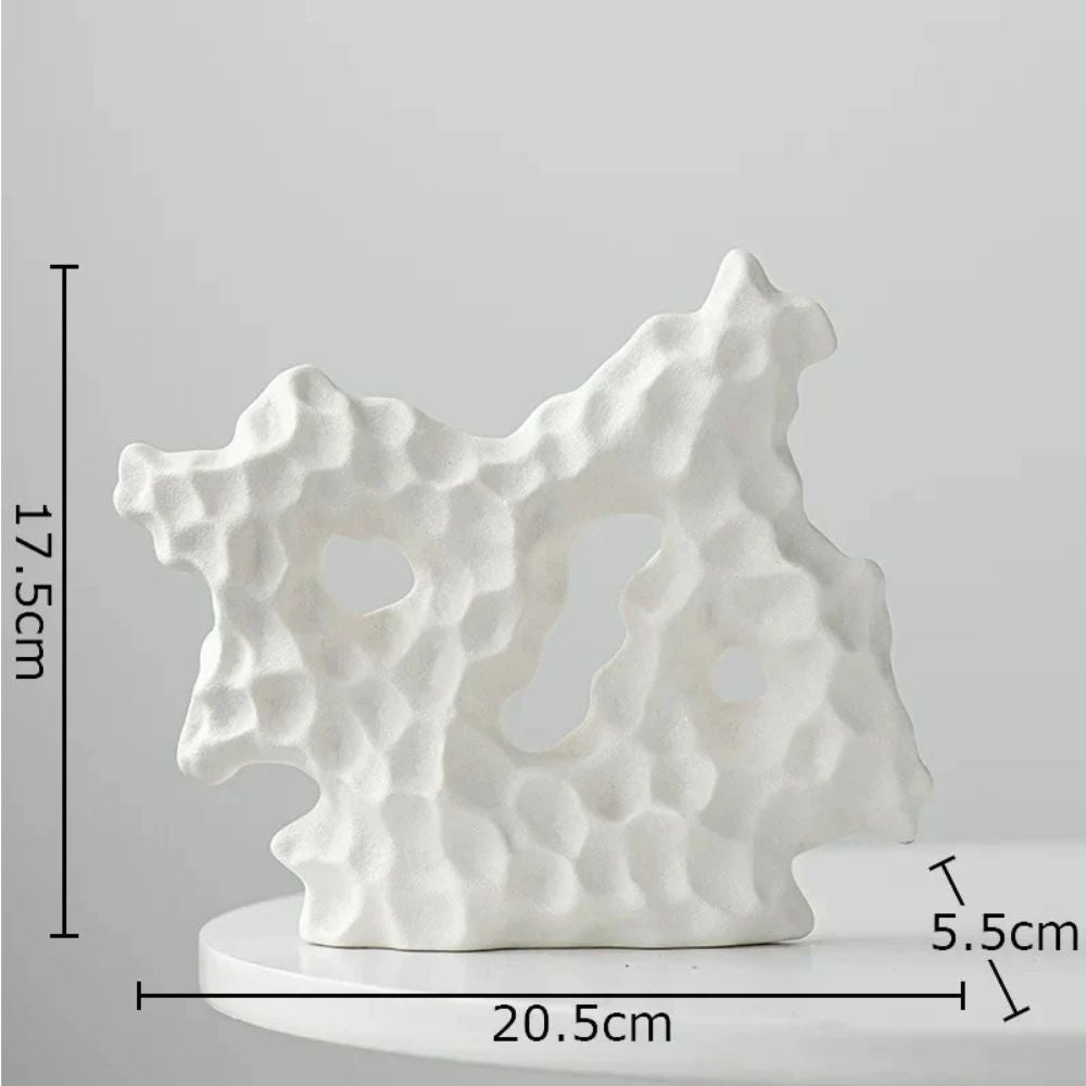 Sculpture corail en céramique
