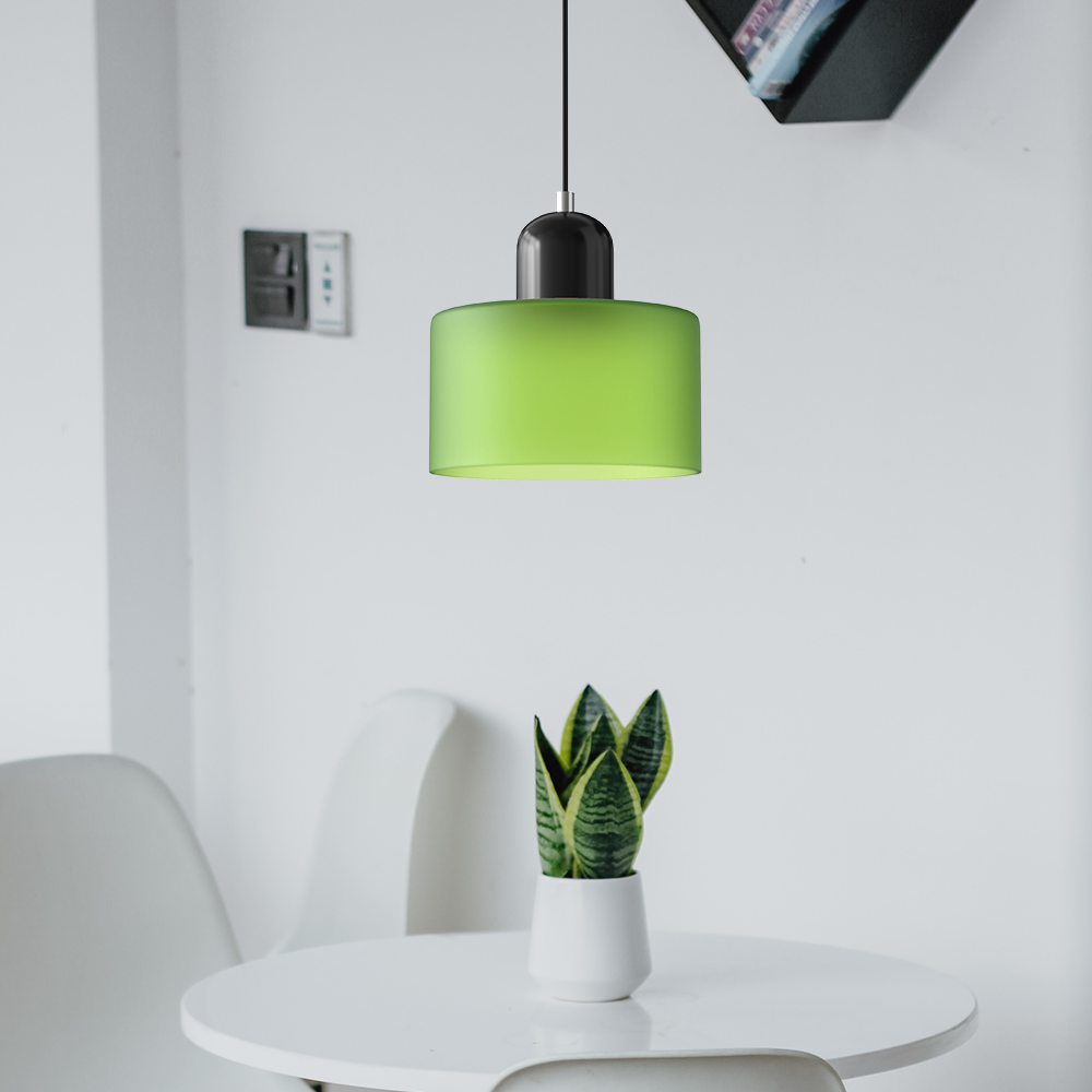 Suspension en verre style Bauhaus