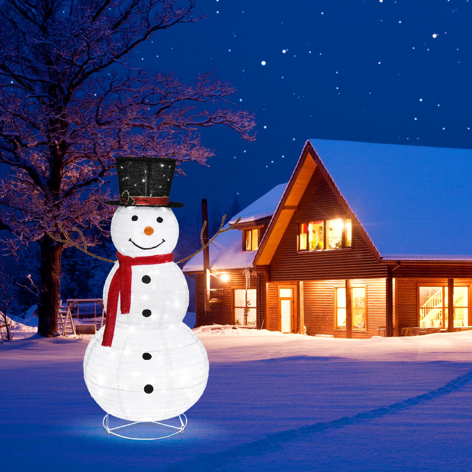 Bonhomme de neige lumineux LED
