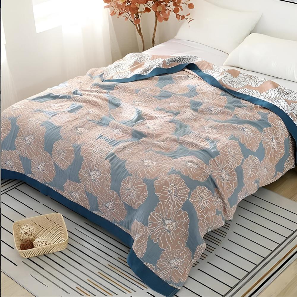 Plaid en coton Botanical Bliss