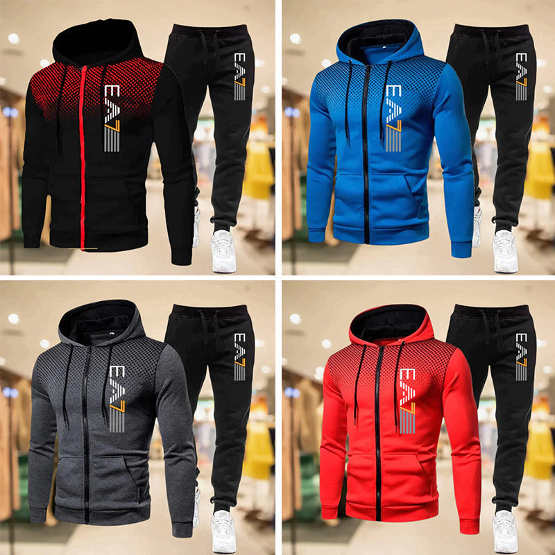 Ensemble Jogging à Fermeture Éclair pour Homme
