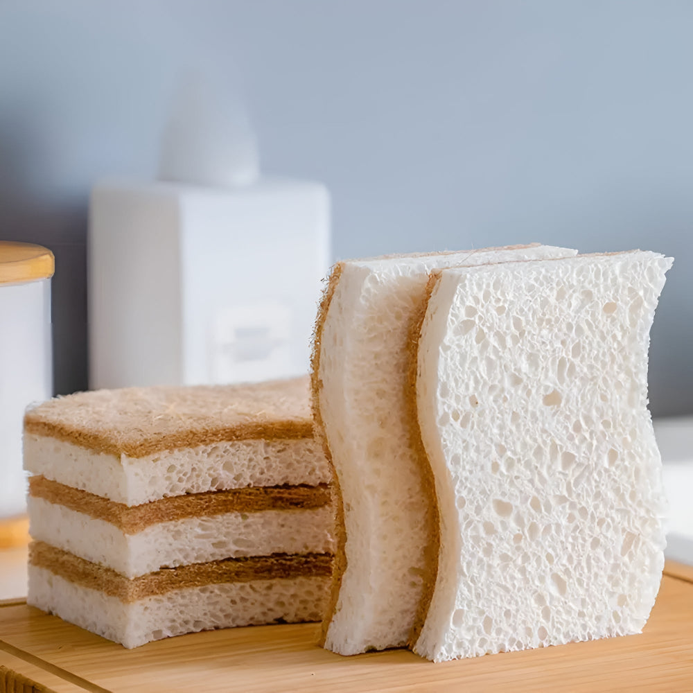 Éponge naturelle en fibre de coco – 3 Pcs