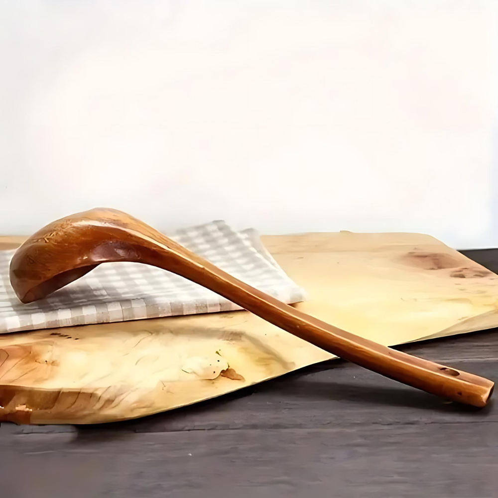 Cuillère à soupe en bois naturel – 1 pièce