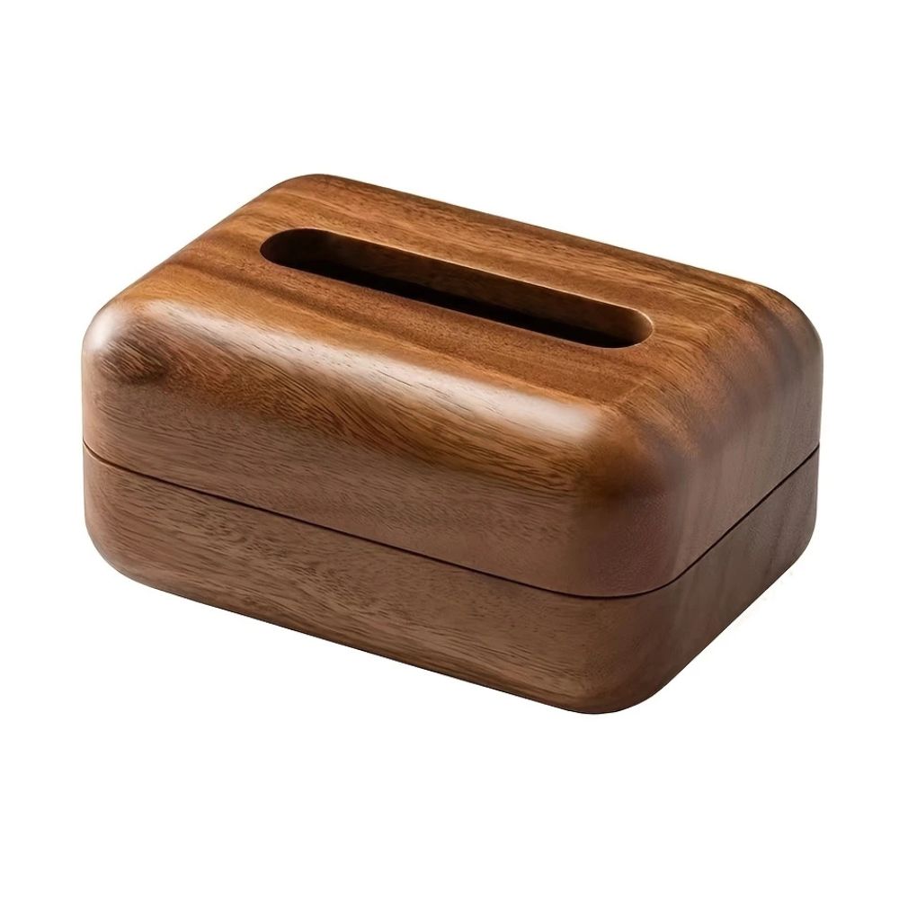 Boîte à mouchoirs en bois Earthtone
