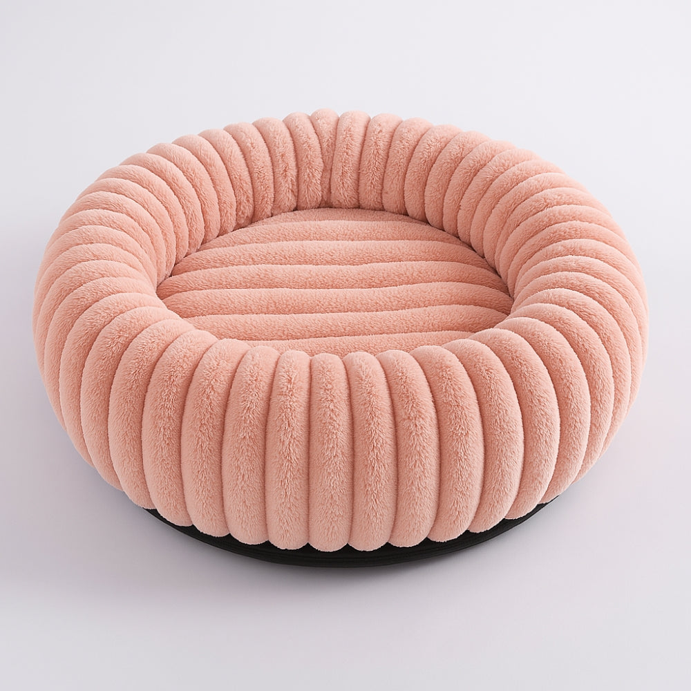 Panier rond moelleux Purrfectly Plush pour animaux