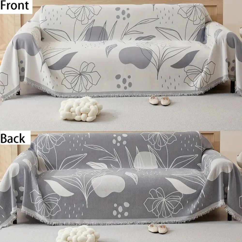 Housse de canapé en chenille Floral Essence